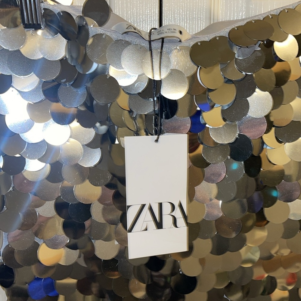 Zara Sequin Skirt - Picture 7 of 10